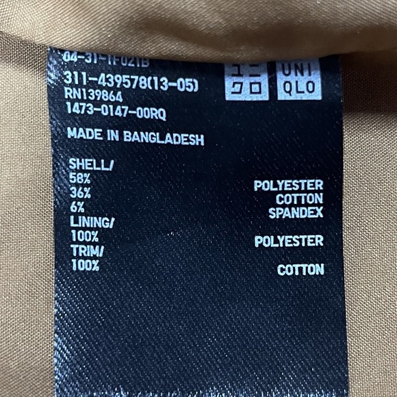 Uniqlo Utility Jacket Sz M Brown Corduroy Collar Classic Chore Coat Hunt 439578 - Picture 6 of 7